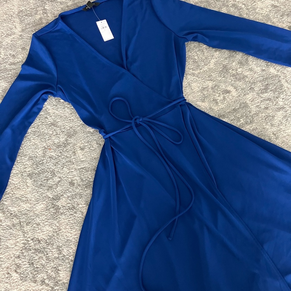 Banana Republic Royal Blue Long Sleeve Dress
